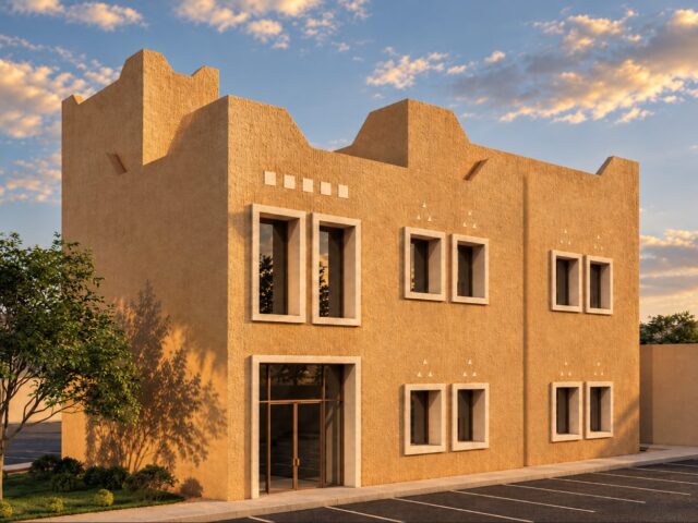 مركز تجاري بطراز نجدي معاصر — حائل — تجاري — أركان المدينة للاستشارات الهندسية