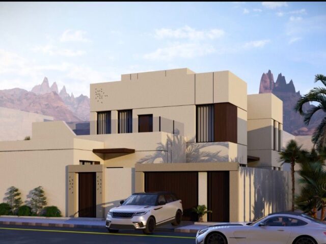 فيلا سكنية بإطلالة جبلية — حائل