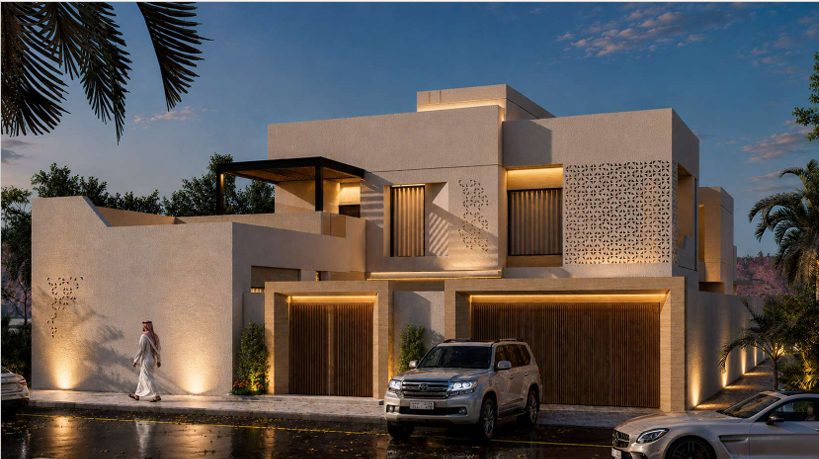 فيلا سكنية فاخرة بطراز نجدي — حائل