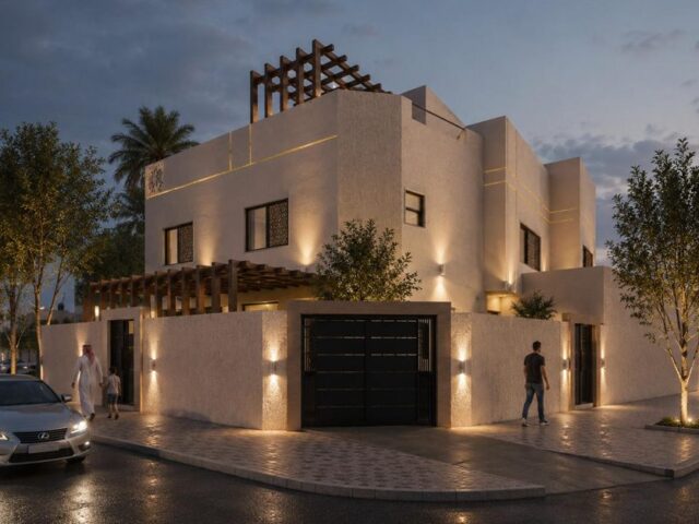 فيلا سكنية فاخرة بطراز نجدي — حائل — حائل — سكني — أركان المدينة للاستشارات الهندسية