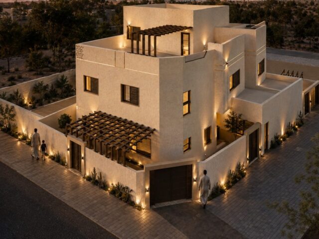 فيلا سكنية نجدية مودرن — حائل