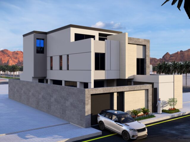 فيلا سكنية بتكسية حجرية — القصيم — القصيم — سكني — أركان المدينة للاستشارات الهندسية