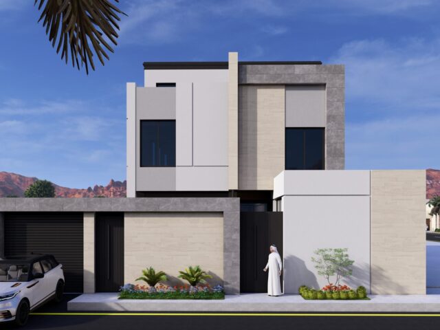 فيلا سكنية بتكسية حجرية — القصيم — القصيم — سكني — أركان المدينة للاستشارات الهندسية