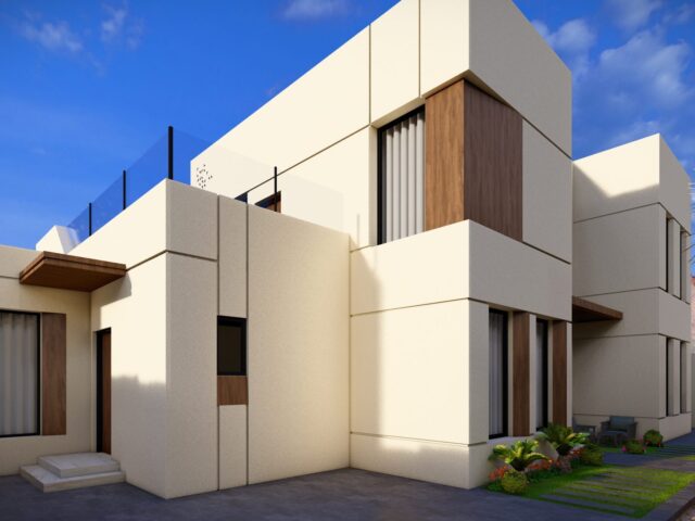 فيلا سكنية بيضاء معاصرة — حائل — حائل — سكني — أركان المدينة للاستشارات الهندسية
