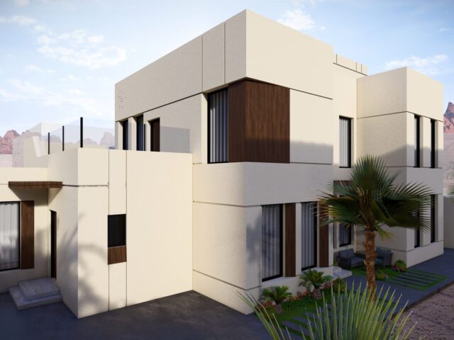 فيلا سكنية بيضاء معاصرة — حائل — حائل — سكني — أركان المدينة للاستشارات الهندسية